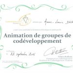Attestation de formation au codeveloppement professionnel - Anne-Laure Delpech